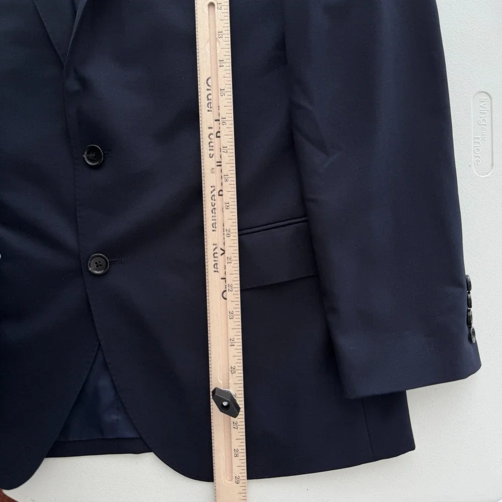 J Crew Blazer Mens 40S Navy Ludlow Loro Piana Italian Wool Suit Jacket Luxury